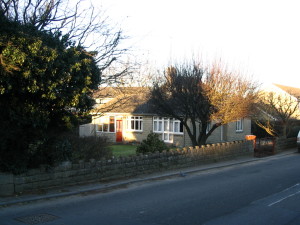 Old bungalow and unused land as side garden